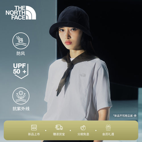北面UE设计师女防风防晒短袖T恤