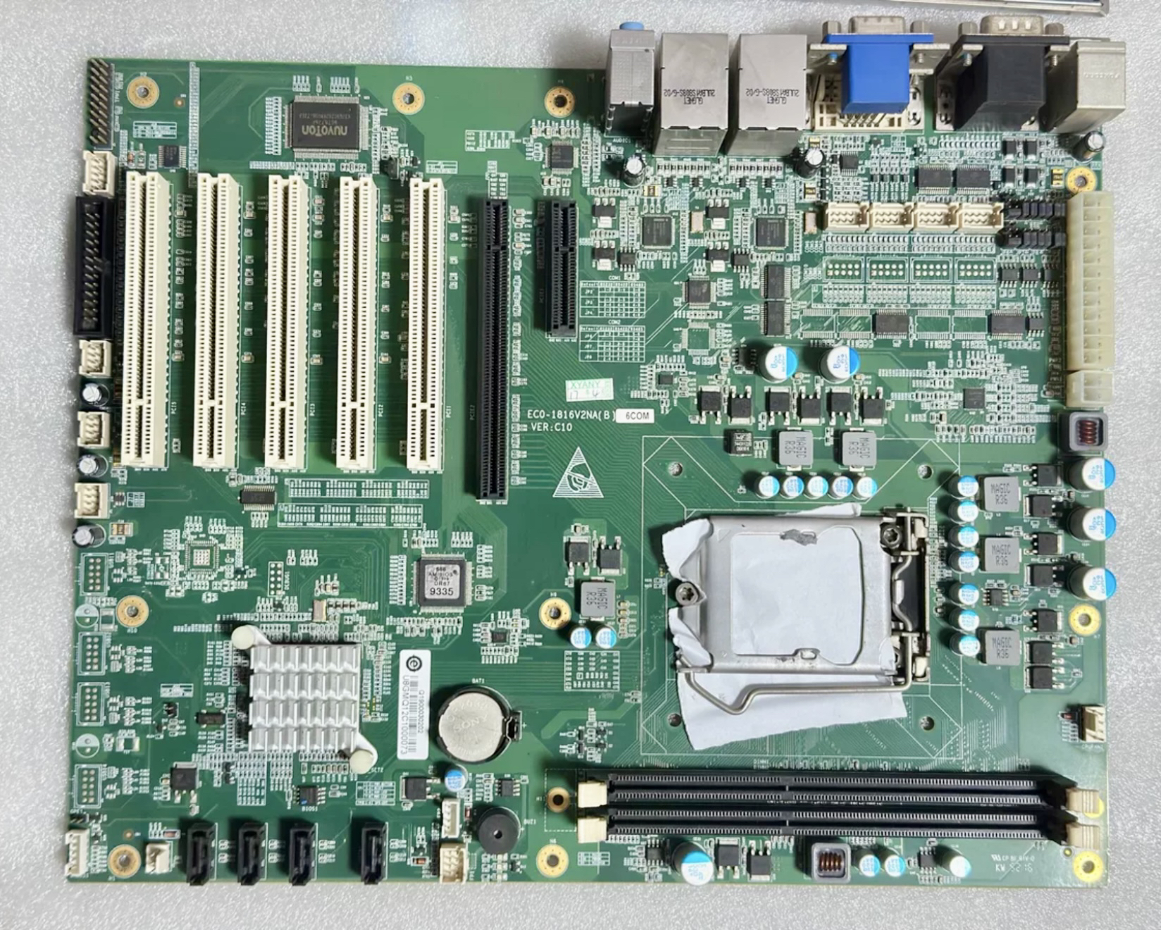 研祥 ECO-1816V2NA(B)-6COM VER:C01 C10 5个PCI槽工控主板
