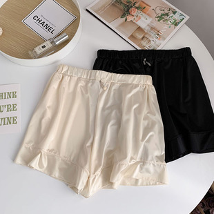 凉感简洁打底裤 离谱 夏季 薄款 嗨 芙纱珠光感丝滑安全裤 Muzi丝滑