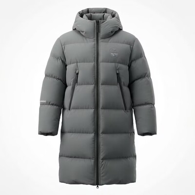 长款O型撞色鹅绒服ECAJD1856