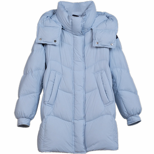 【玉米专享】中长款H型撞色羽绒服TDYH2687