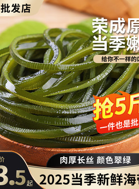 厚长5斤整箱新鲜盐渍海带丝商用