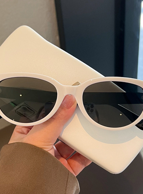 复古欧美高级感ins墨镜女韩版网红素颜显脸小凹造型遮阳蹦迪眼镜