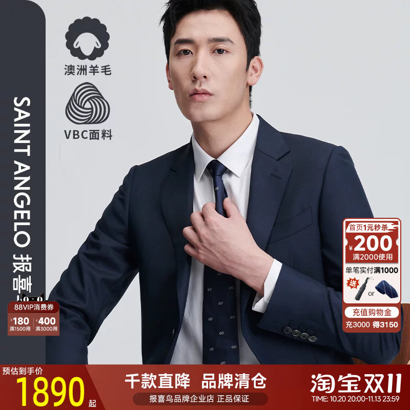 报喜鸟2025新款VBC进口西服套装