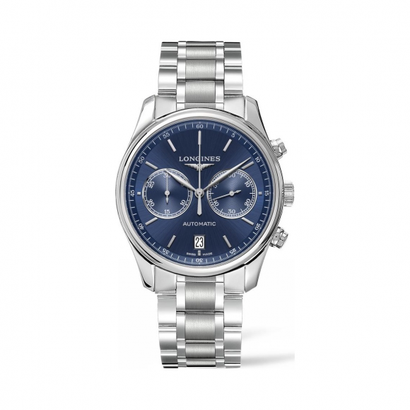 longines浪琴男表名匠系列双眼日历钢带手表机械表l2.629.4.92.