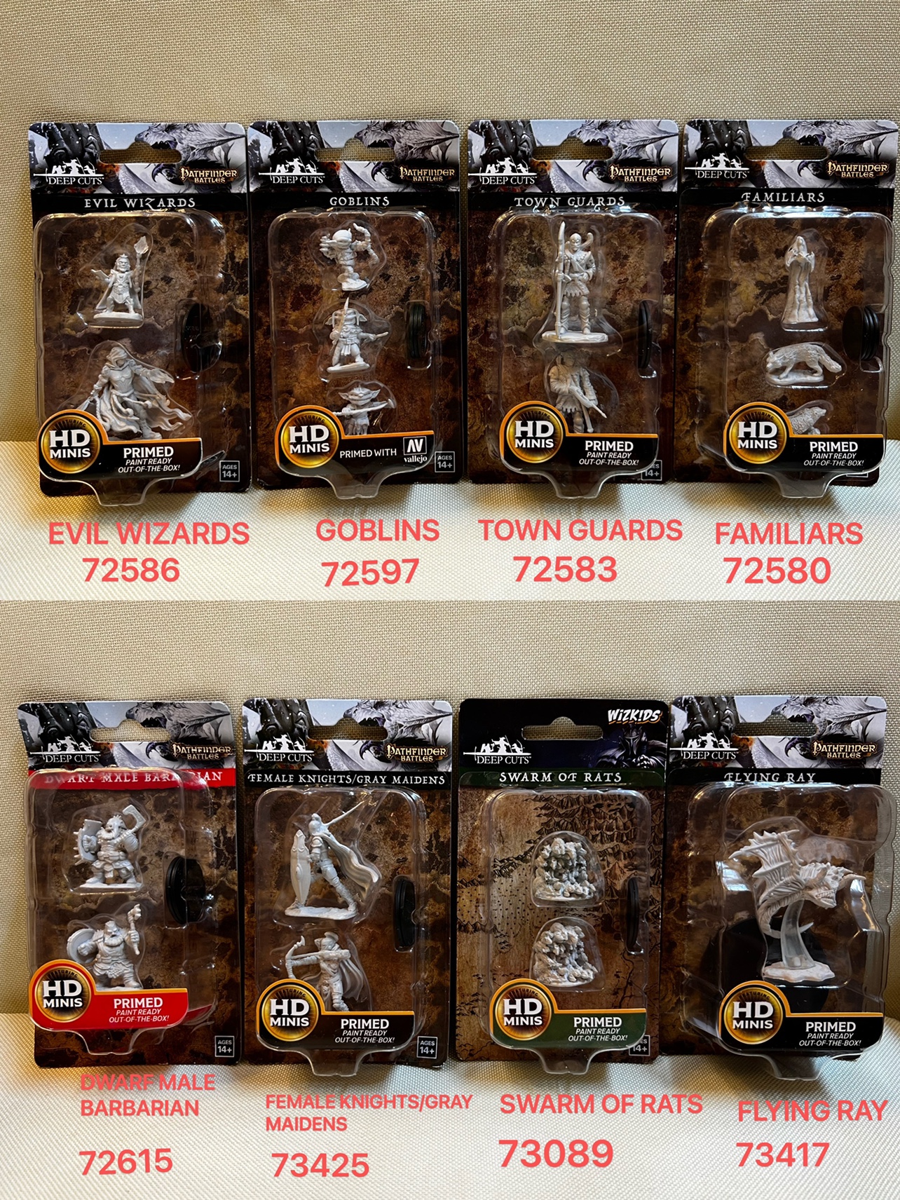 龙与地下城桌游DND跑团战棋子模型高精度易涂装wizkids白模