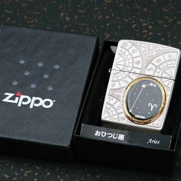 日本正品zippo打火機zippo正版 十二星座圖案煤油防風專屬收藏版
