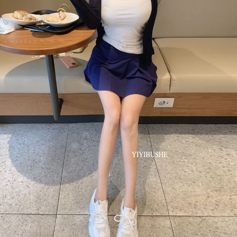 当天发 韩国代购正品UJ638高腰减龄~瑜伽健身网球裙/高尔夫百褶裙
