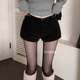 韩国代购 送腰带 秋冬巨好看灯芯绒休闲短裤 正品 PS178官网独家定制