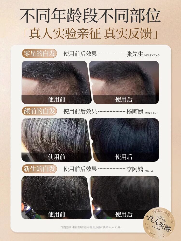 【遮白发喷雾】德国科技一喷速干15S上色快速遮盖防水持久不掉色