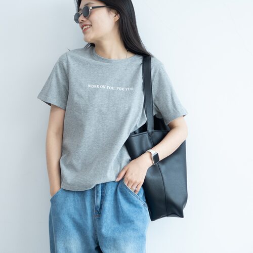 磨毛加厚圆领棉女宽松短袖字母女
