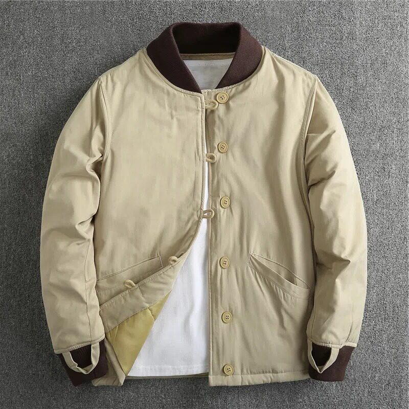 2022 FALL|WINTER NEW JACKET COTTON BASEBALL UNIFORM JACKET MENS FASHION CASUAL COTTON JACKET WARM COTTON JACKET YOUTH