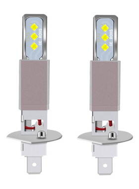 H1H3汽车大灯LED灯高亮聚光90W原装位远近光12V24V通用