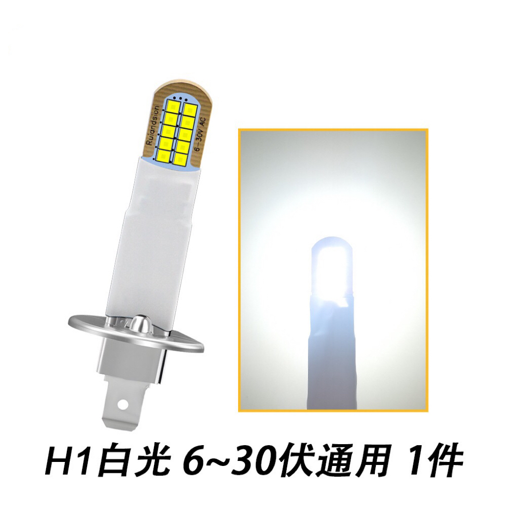 货车专用汽车LED大灯200W高亮H1H3远近光原装位聚光12V24V通用