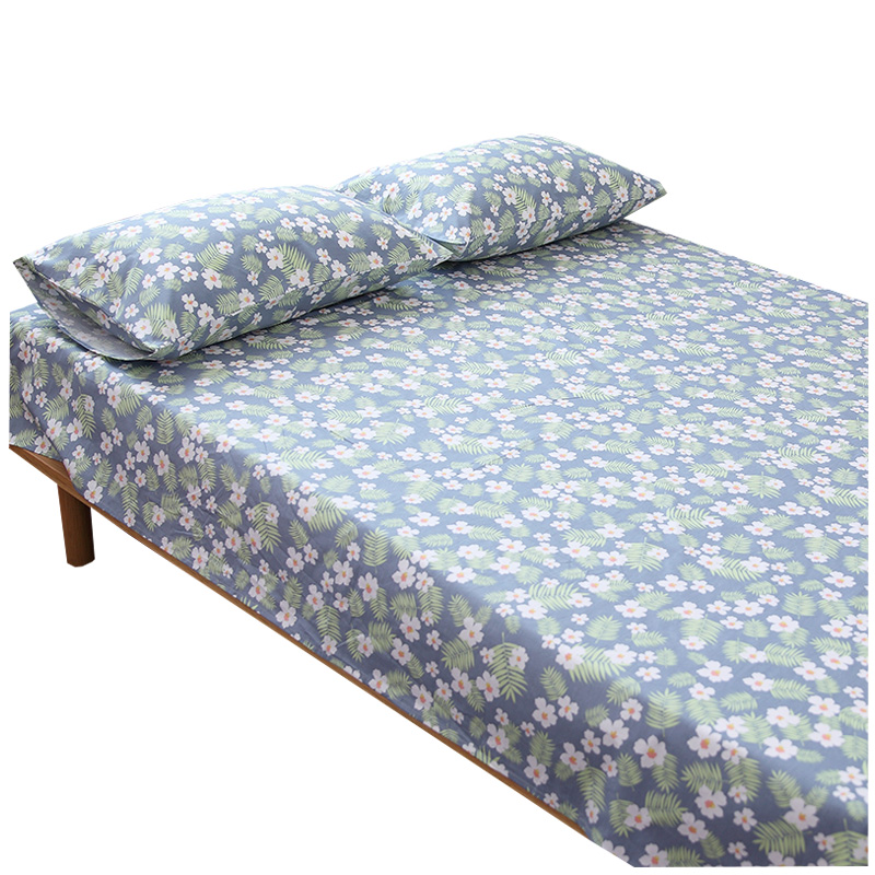 床单单件全棉双人棉布被单1.5m1.8米2.0O床全棉被单子田园花朵i.