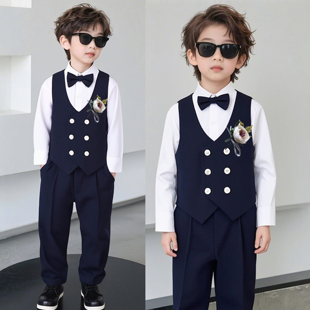 儿童西装套装宝宝周岁生日礼服