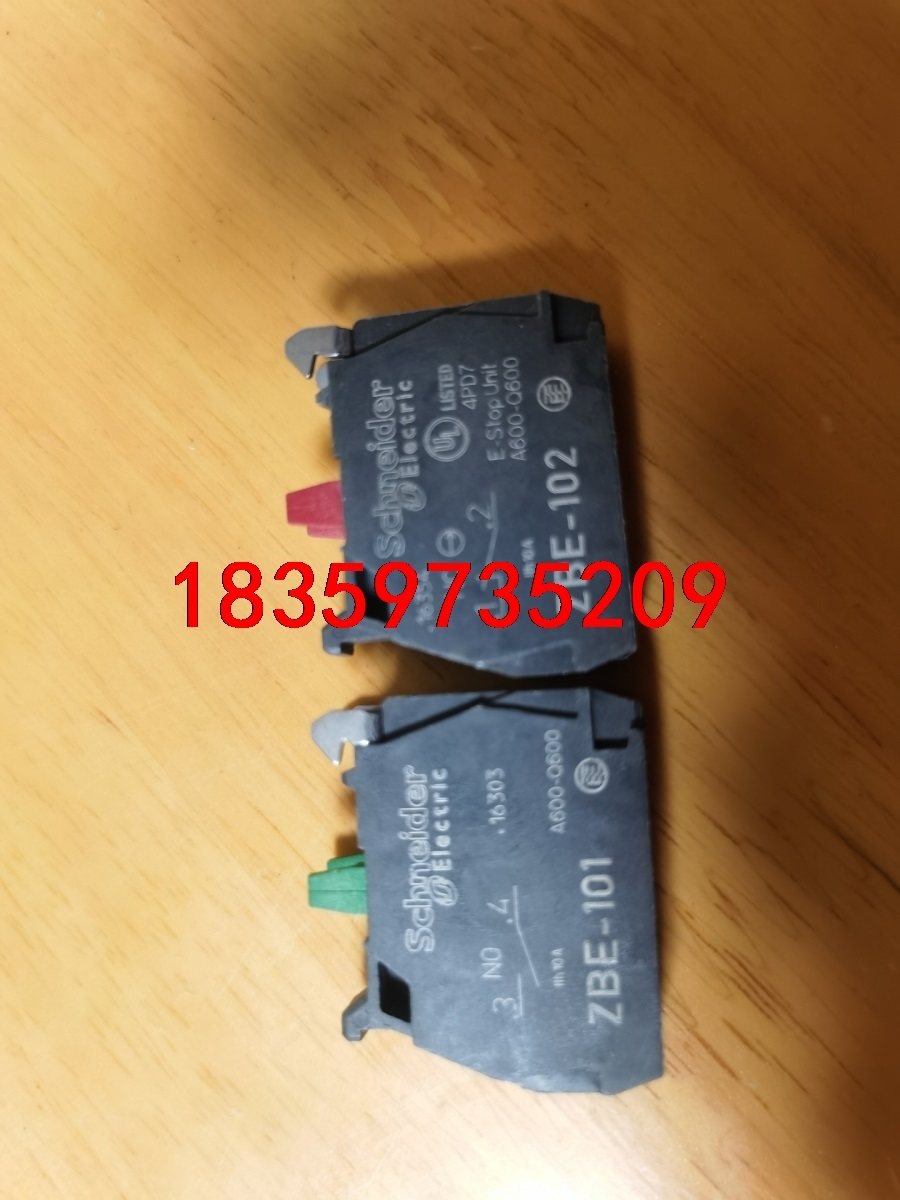 施耐德XB4按钮辅助触点，ZBE-101,共计1000个；Z议价