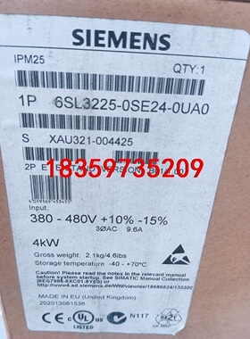 6SL3225-0SE24-0UA0西门子ET200频率转交议价