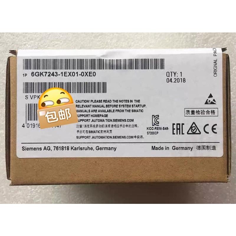 全新未开封6GK243-1EX01-0XE0产品质保一年议价