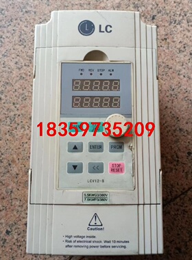 菱川变频器LCV12S一H一4T5.5G一A，二手拆机成色外议价