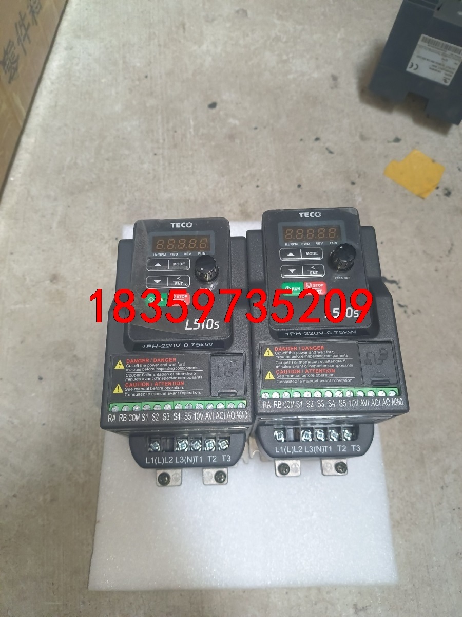 原装拆机东元变频器，L510-201-SH1-N  0.75议价