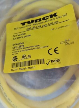 图尔克7/8电源线RSM RKM 50-2M/S90议价