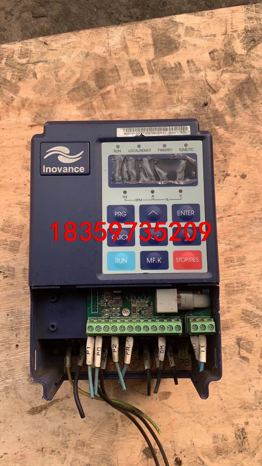 汇川变频器处理，MD320S0.7B-ⅩC，0.75KW.3议价