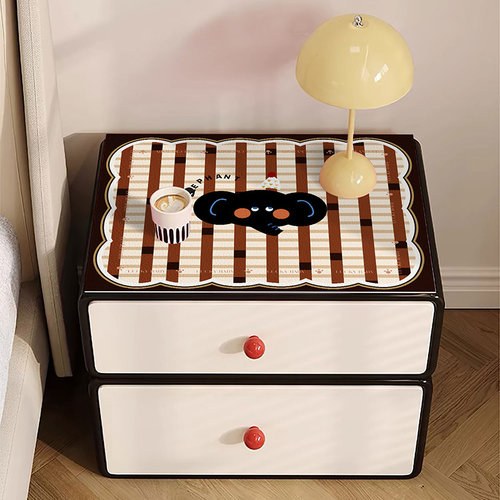 卡通卧室床头柜垫防水防油可擦洗