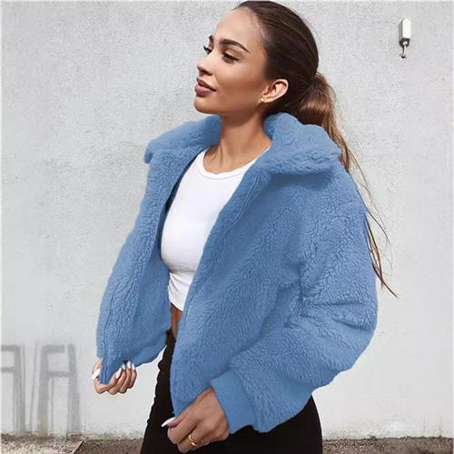 tops outwear coat fur faux warm overcoat female jackets