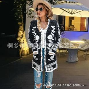 cardigan jackets sweater jacket jacquard new ladies