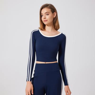 girl running yoga cup tops long integrated bra clothes with