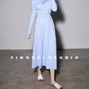 FINOCCI 巴素兰超细羊毛16针温婉法式心口生玫瑰小性感云柔套装