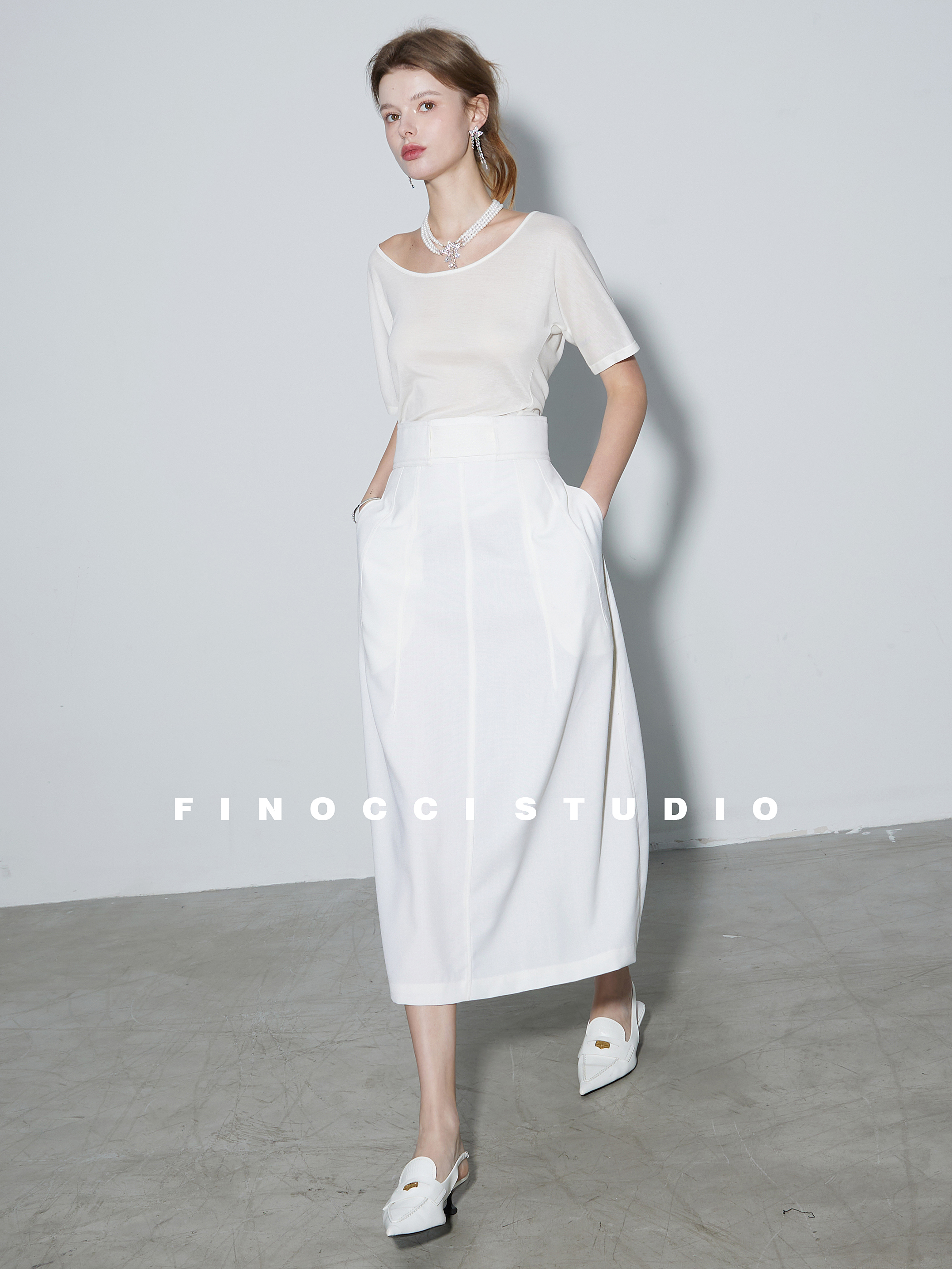 FINOCCI2024夏季新款半裙