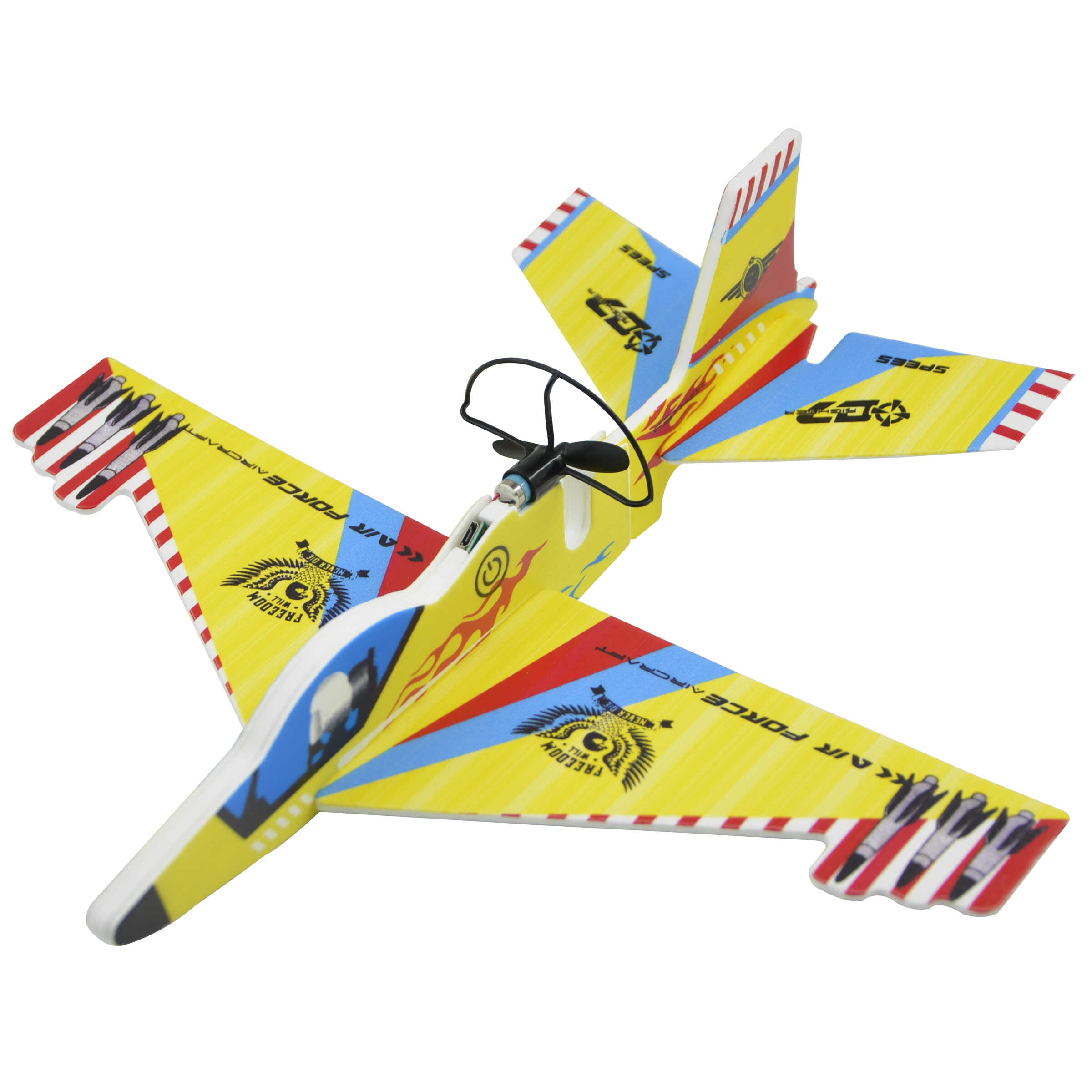 彩灯充电拼装手抛玩具