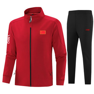 中国队运动服套装男女运动会服装比赛服团体出场服潮流运动套装