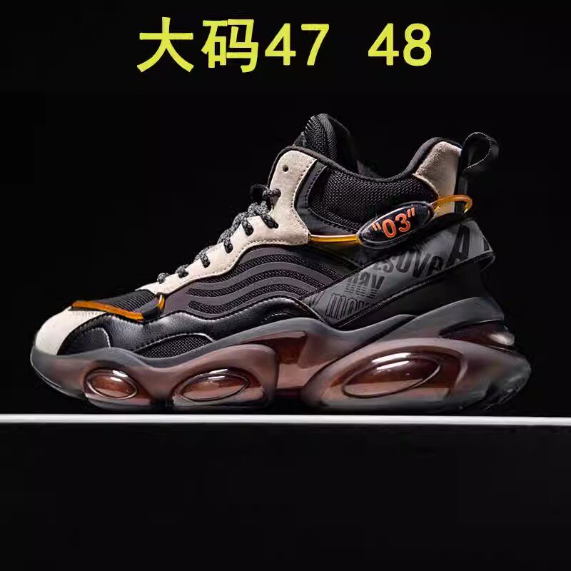 48大码高帮运动鞋男春季网面老时尚休闲鞋