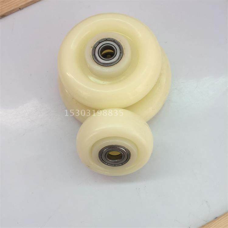热销3寸4寸5寸白尼龙单轮万向轮转向轮子小推车板车脚轮双轴承超