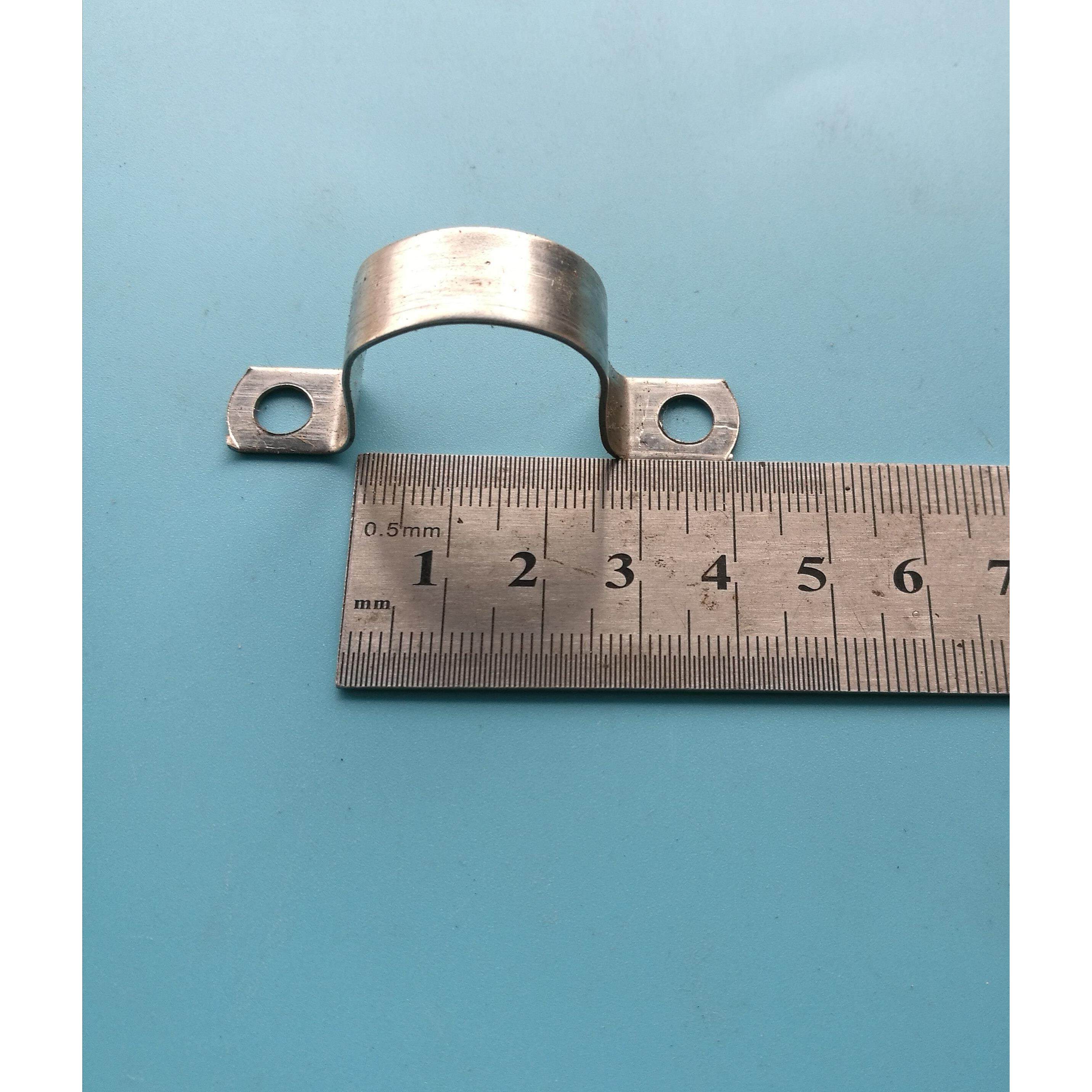 热销加厚不锈钢半边码0.8厚不锈钢半边管码 皮码管U型夹卡骑马卡