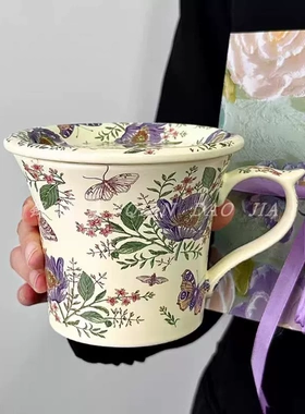 咖啡杯碟礼盒装精致乔迁订婚新婚礼物伴手礼杯子套装高颜值复古