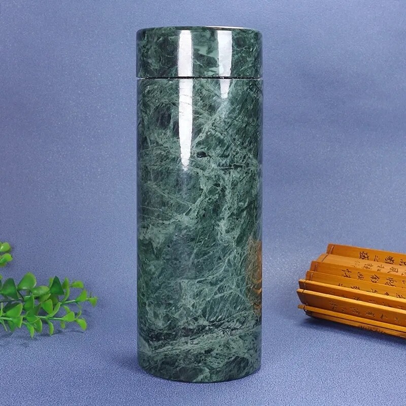 天然正品药王石玉石茶杯功夫茶具养生高端玉石单个主人杯套装玉器