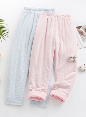 中医养生排湿寒棉花棉裤女士高腰加长宽松休闲保暖裤子薄款女冬装