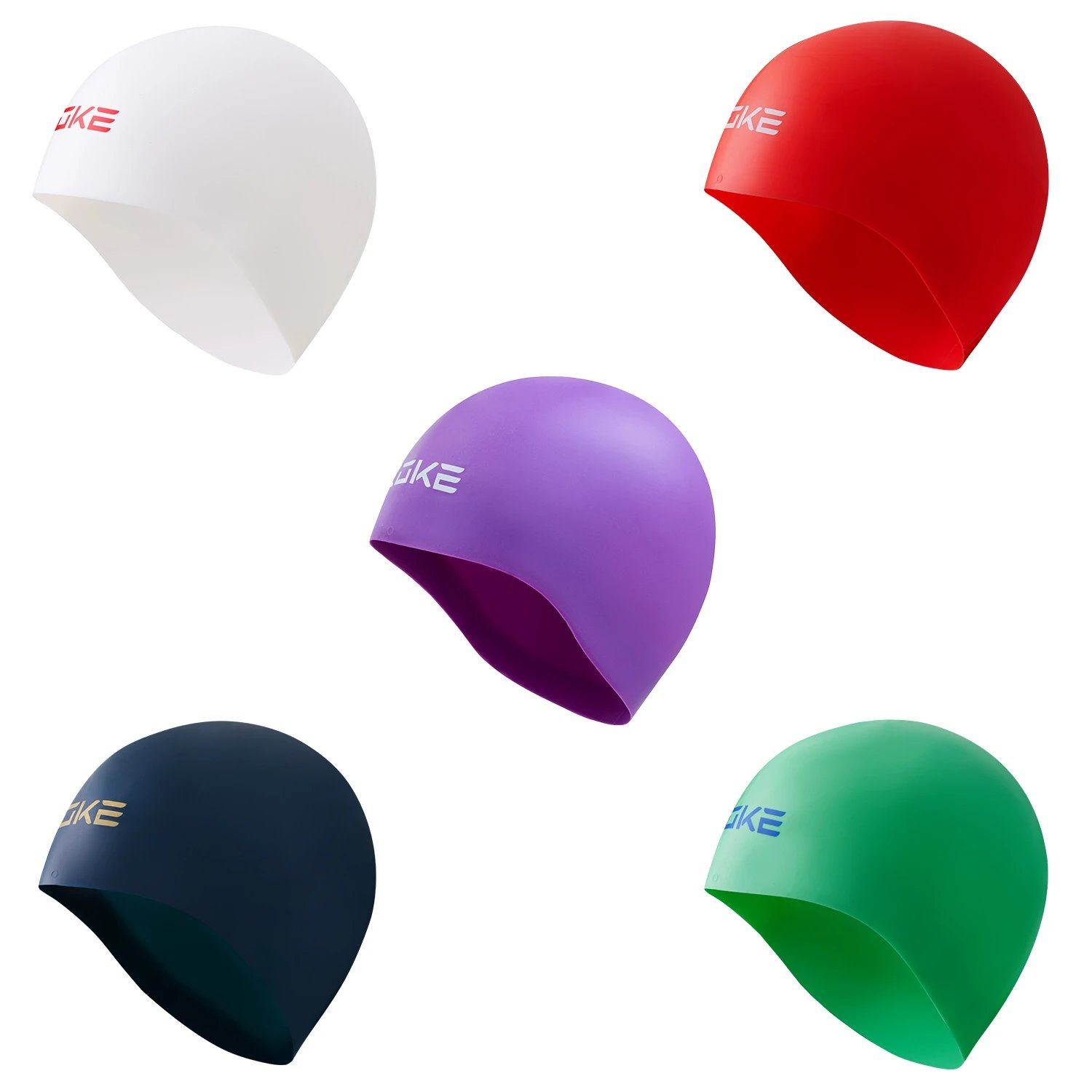 洲克钢盔泳帽比赛训练