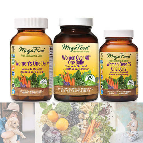 现 美国MegaFood Women's One Daily女士综维 90片 成人/40+/55+