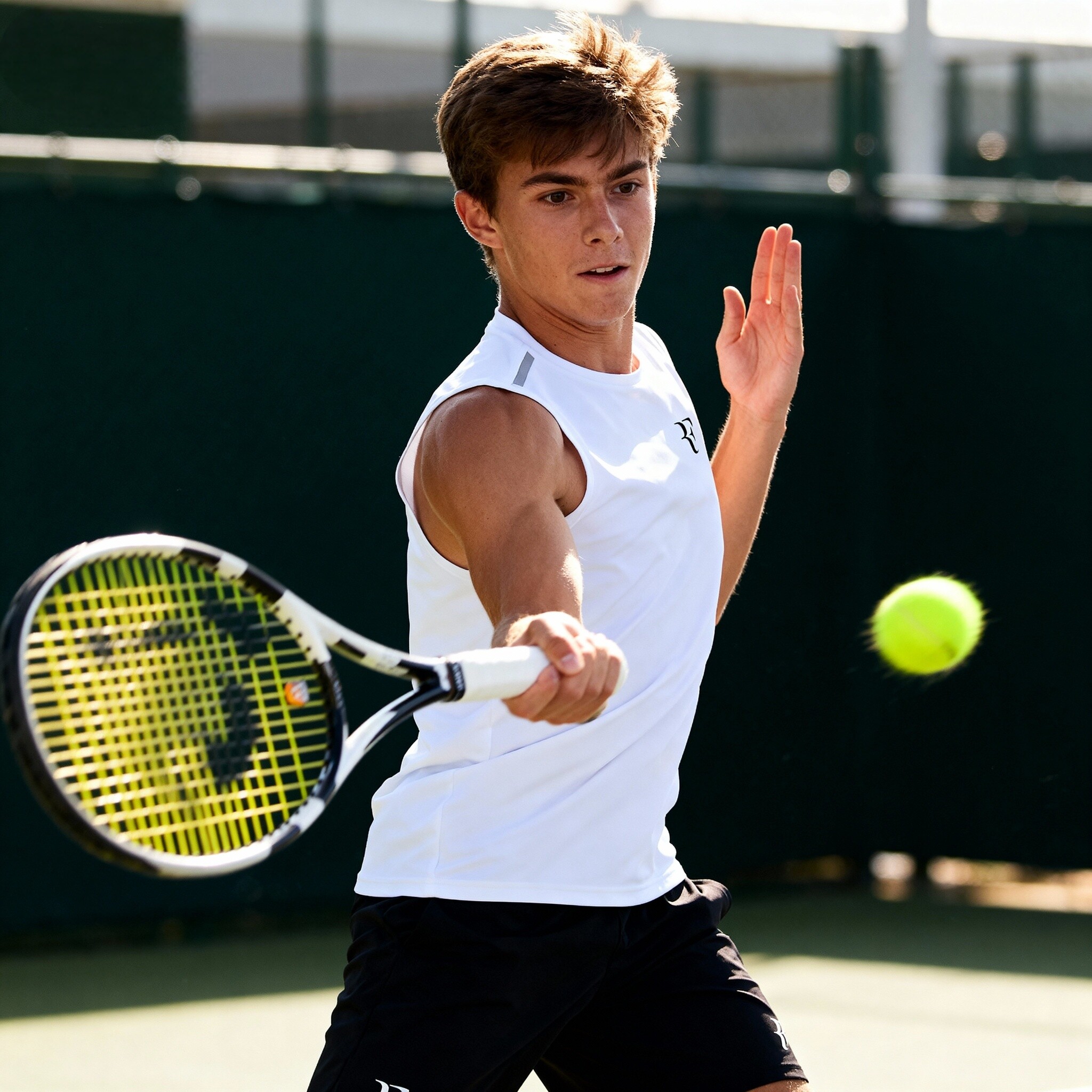 费德勒无袖网球背心男无健身衣服跑步训练速干衣修身透气上衣定制