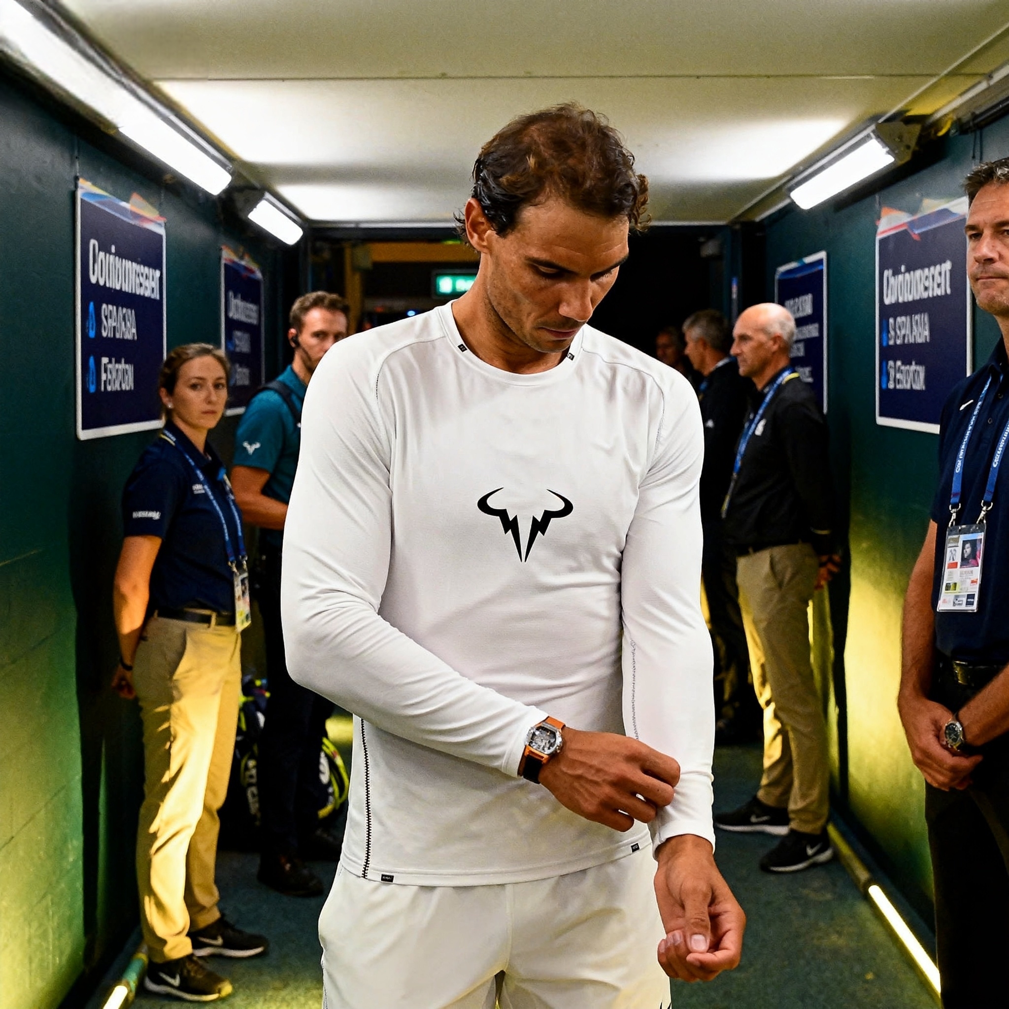 2025新款高端网球衣服训练服长袖男士纳达尔运动上衣（球服定制）