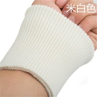 口针织宽松加厚裤 羽绒服加长接袖 脚 口一对冬季 柔软螺纹毛线袖