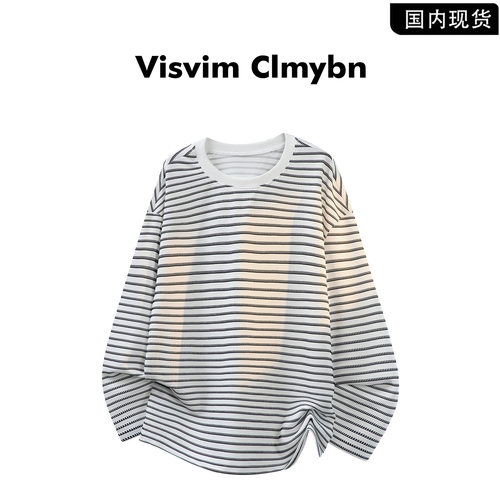 VISVIMCLMYBN条纹长袖T恤