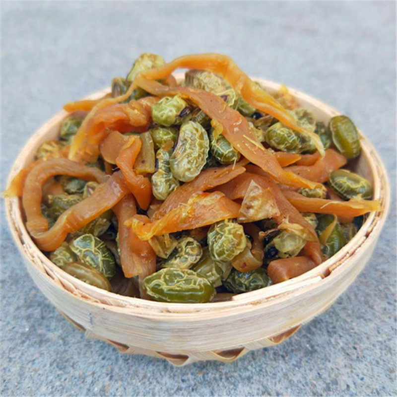 新货青豆笋丝 临安特产笋丝青豆罐装 休闲零食小吃250gX2罐包邮