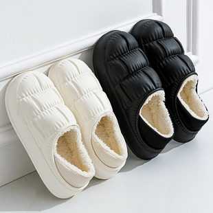 男士 棉拖鞋 包跟防水室内家居保暖厚底冬天外穿棉鞋 2022新款 女冬季