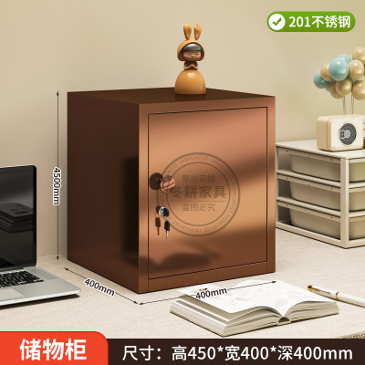 不锈钢桌上柜收纳柜带锁
